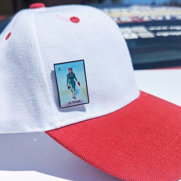 La Dama Pin Loteria Pin For Caps Clothing Enamel Badge Mexican Game Pin Lady Pin - Picture 5 of 5